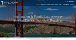 Desktop Screenshot of flaviocarvalholaw.com