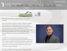 Tablet Screenshot of flaviocarvalholaw.com